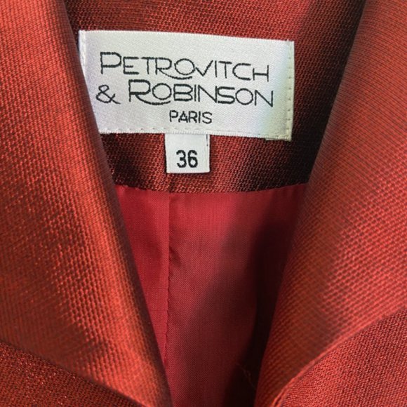 Elegant, fitted jacket. French designer, Petrovitch and Robinson. Size 4-6/36 - Picture 2 of 5